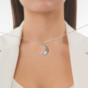Серебряная подвеска с фианитами