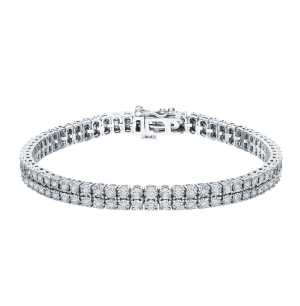 Золотой браслет с бриллиантами природными