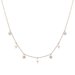 Золотое колье с бриллиантами природными